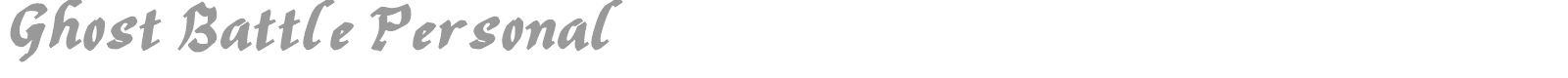 Ghost Battle font preview